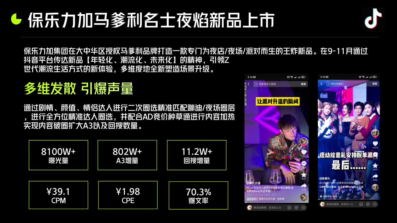 马爹利名士夜焰项目案例